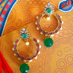 Load image into Gallery viewer, Antique Chand Bali In Pink Earrings
