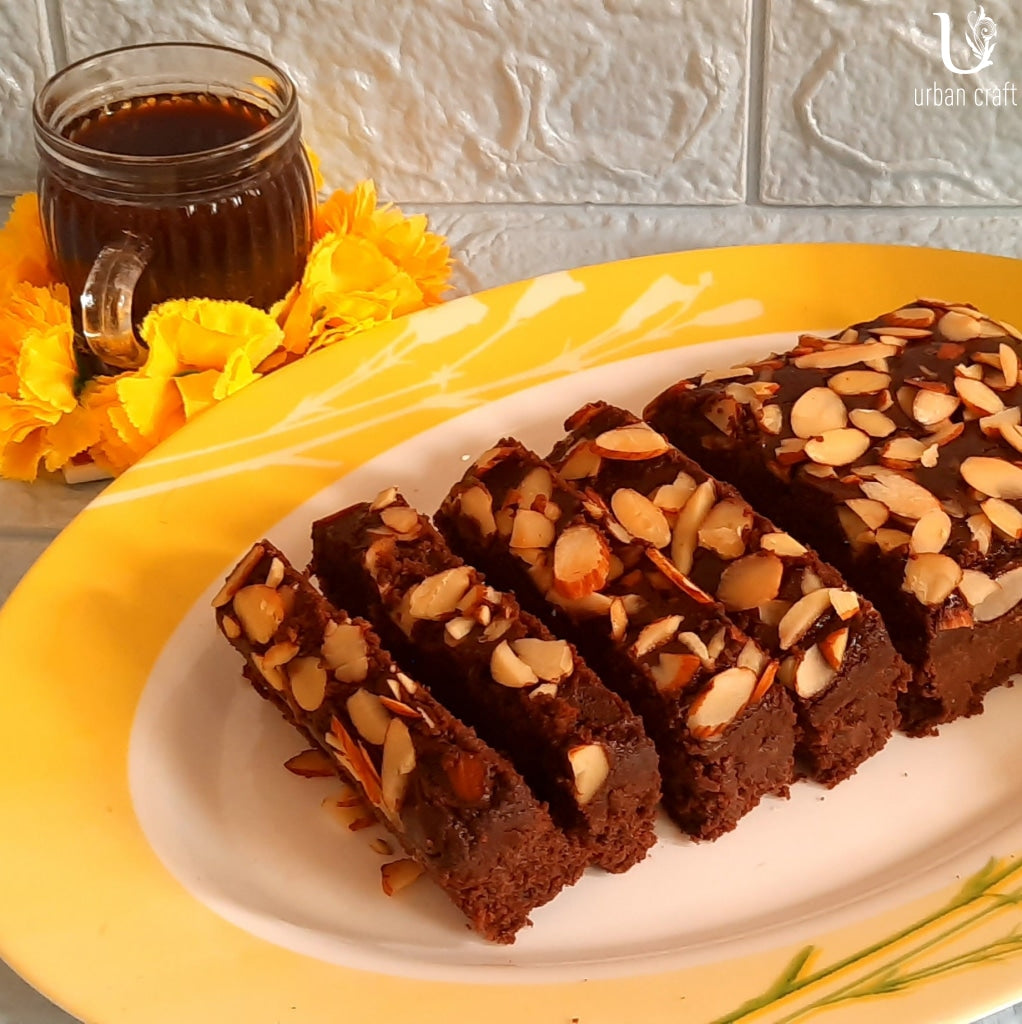 Dark Chocolate Whole Wheat Quinoa Almond Cake Healthy Variant