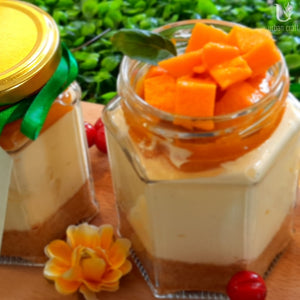 Mango Cheesecake Jar Desserts