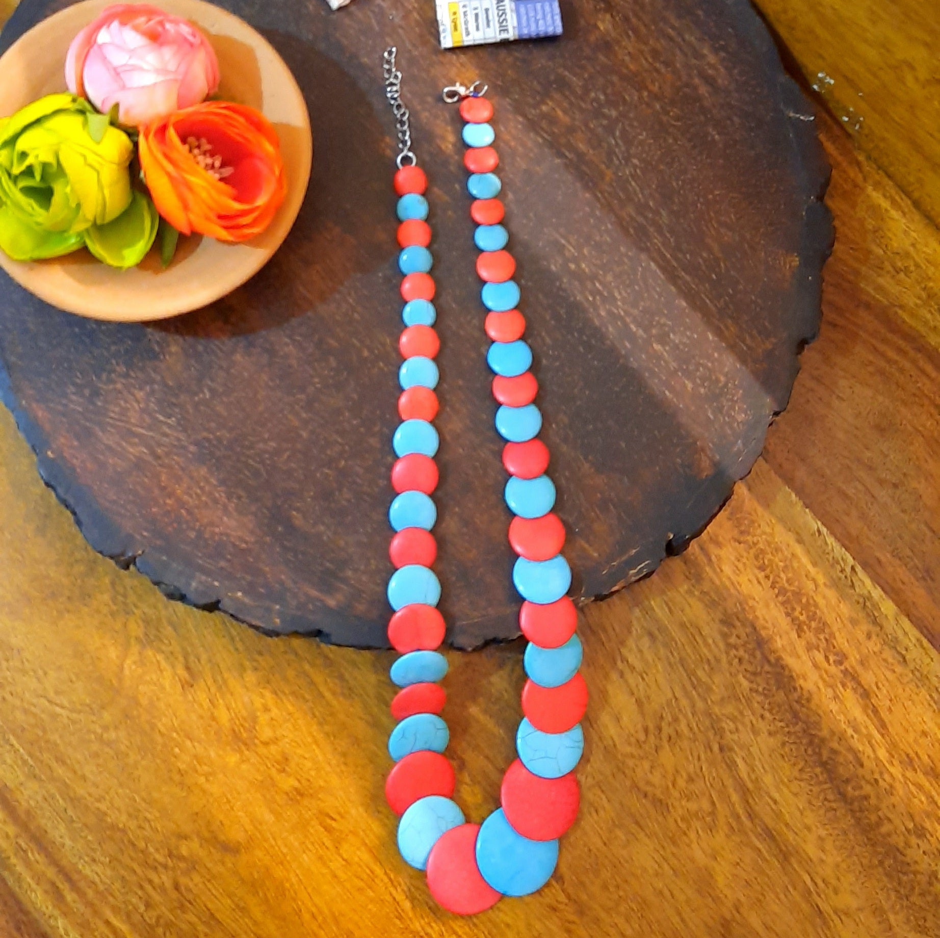 Cascading Disc Necklace