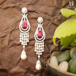 Load image into Gallery viewer, Chandelier Earrings With Pearl Drop
