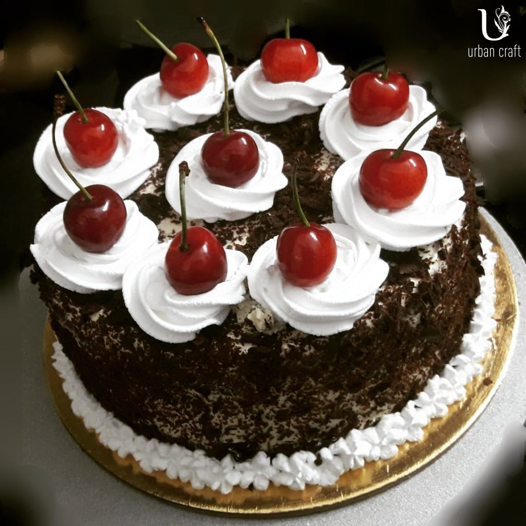 Cherry Heart Design Cake – Creme Castle