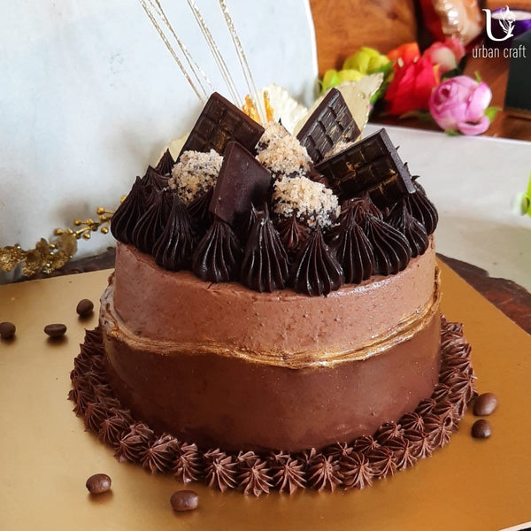 Birthday cake for my barista brother. Vegan marble cake with vegan salted  caramel espresso buttercream. #lattecake #latteartcake #cof... | Instagram