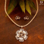 Load image into Gallery viewer, Glitter Flower In Black Jewelry Sets
