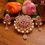 Load image into Gallery viewer, Kundan-Pearl-Ruby Nest Jewelry Sets
