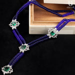 Load image into Gallery viewer, Long Majestic Blue Beaded Necklace Necklaces
