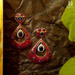 Load image into Gallery viewer, Masakali Maroon Earrings
