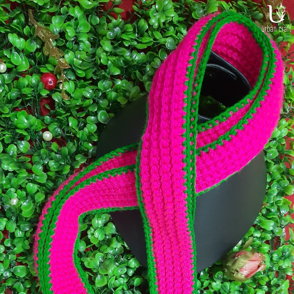 Pink & Green Stole