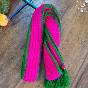 Pink & Green Stole 80 X 2