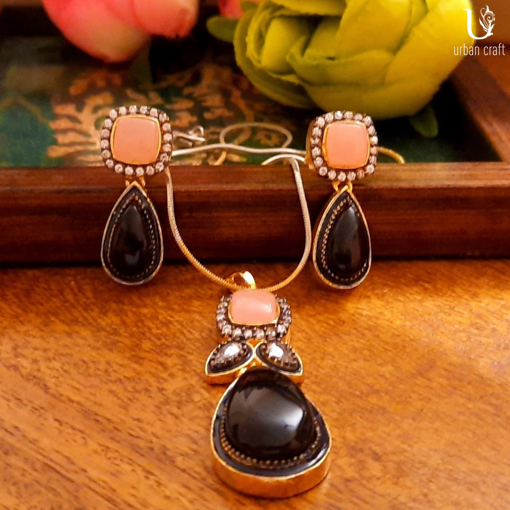 Pretty In Pink N Black Jewelry Sets