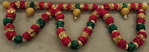 Red & Green Scalloped Toran