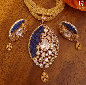 Sapphire Shower Pendant Set Jewelry Sets