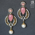 Load image into Gallery viewer, Smoky Pink Antiquity Earrings
