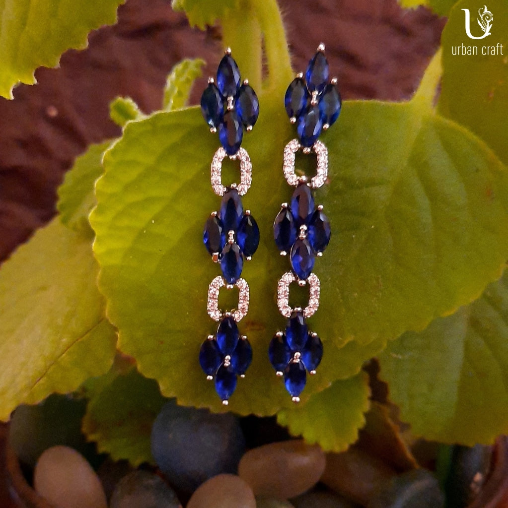 Sparkle-N-Shine Blue Earrings