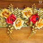 Load image into Gallery viewer, Toran In Golden Leaves &amp; Red Roses
